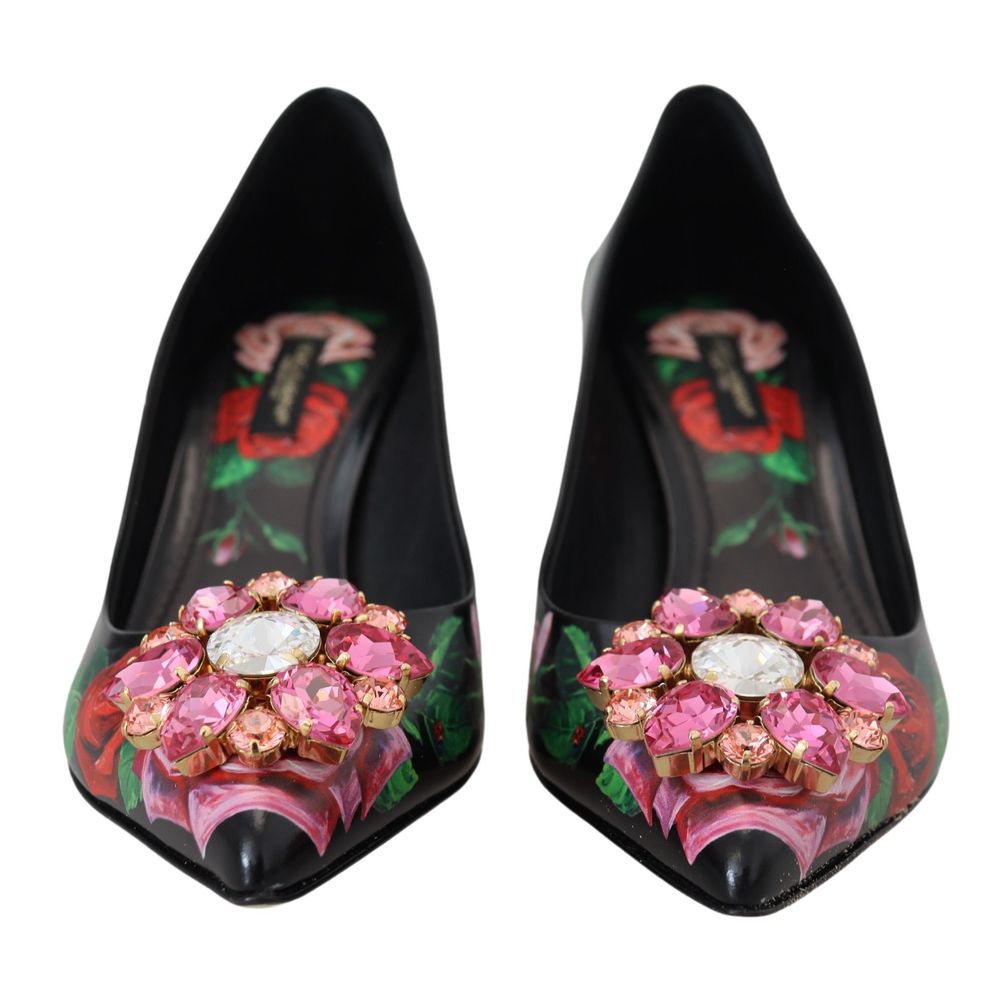 Escarpin en cuir noir Dolce & Gabbana