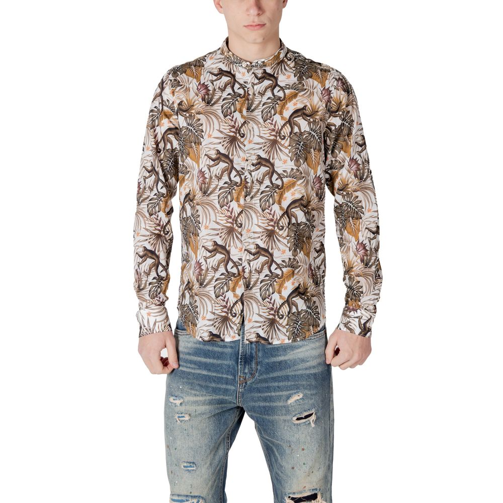 Gianni Lupo Multicolor Cotton Shirt by Gianni Lupo