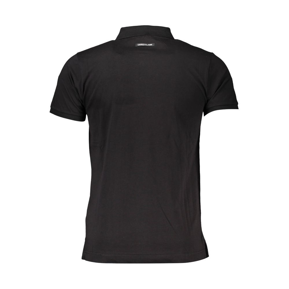 Polo Cavalli Class en coton noir