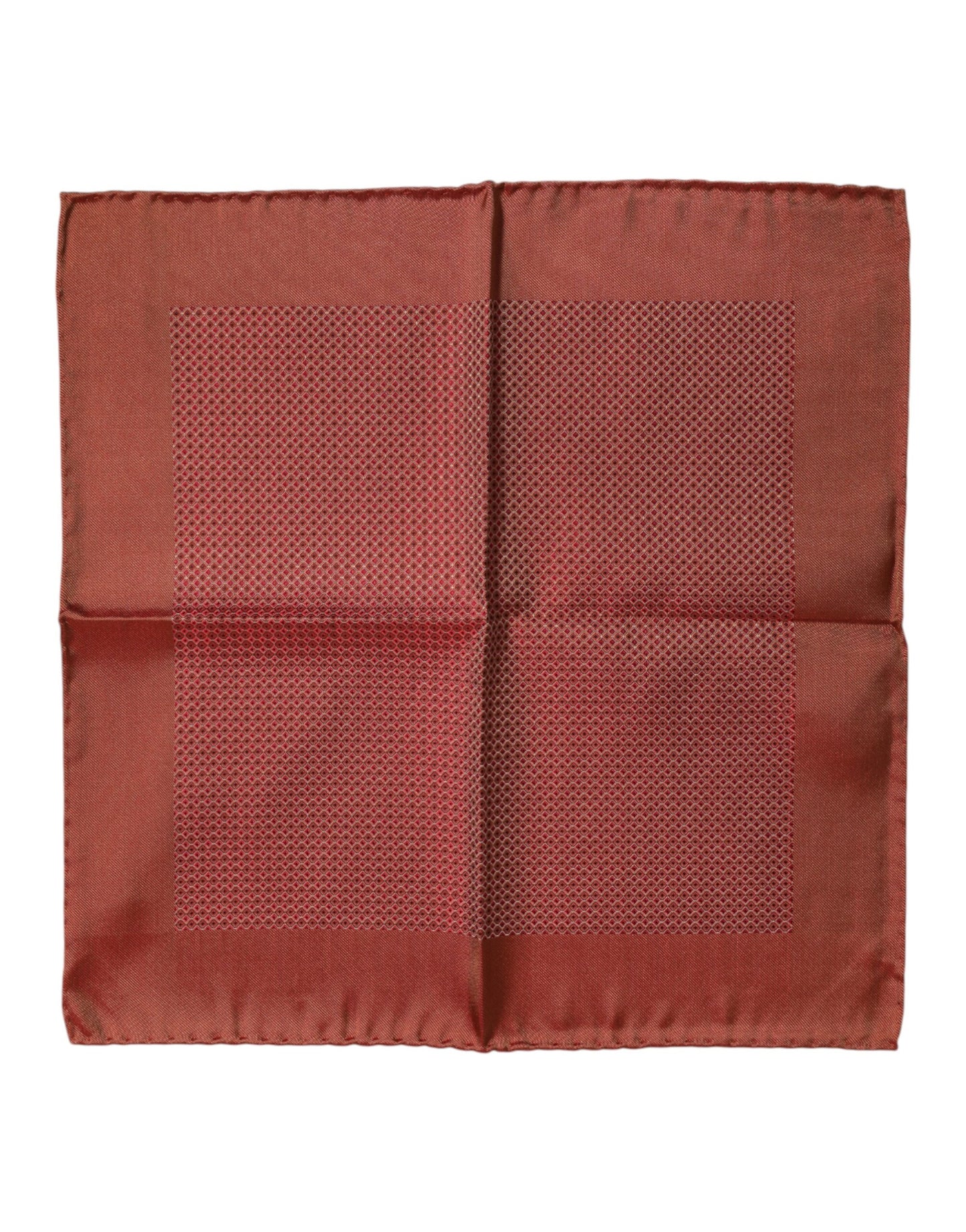 Foulard carré en soie orange Dolce & Gabbana pour homme