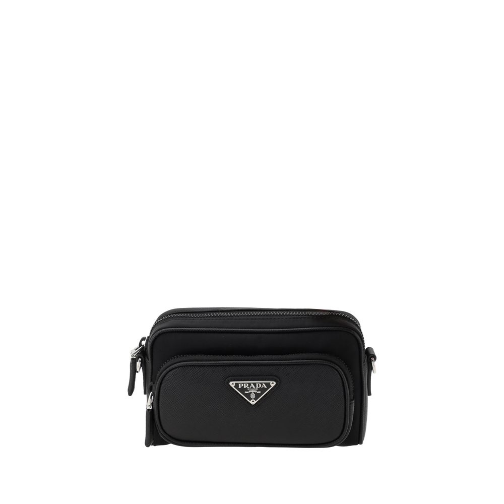 Sac à bandoulière en cuir Prada