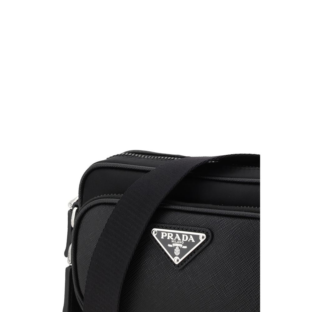 Sac à bandoulière en cuir Prada