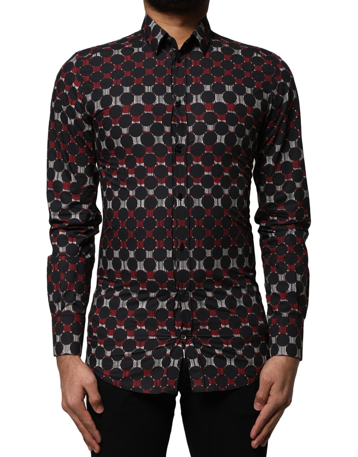 Dolce & Gabbana Multicolor Cotton GOLD Long Sleeves Shirt by Dolce & Gabbana