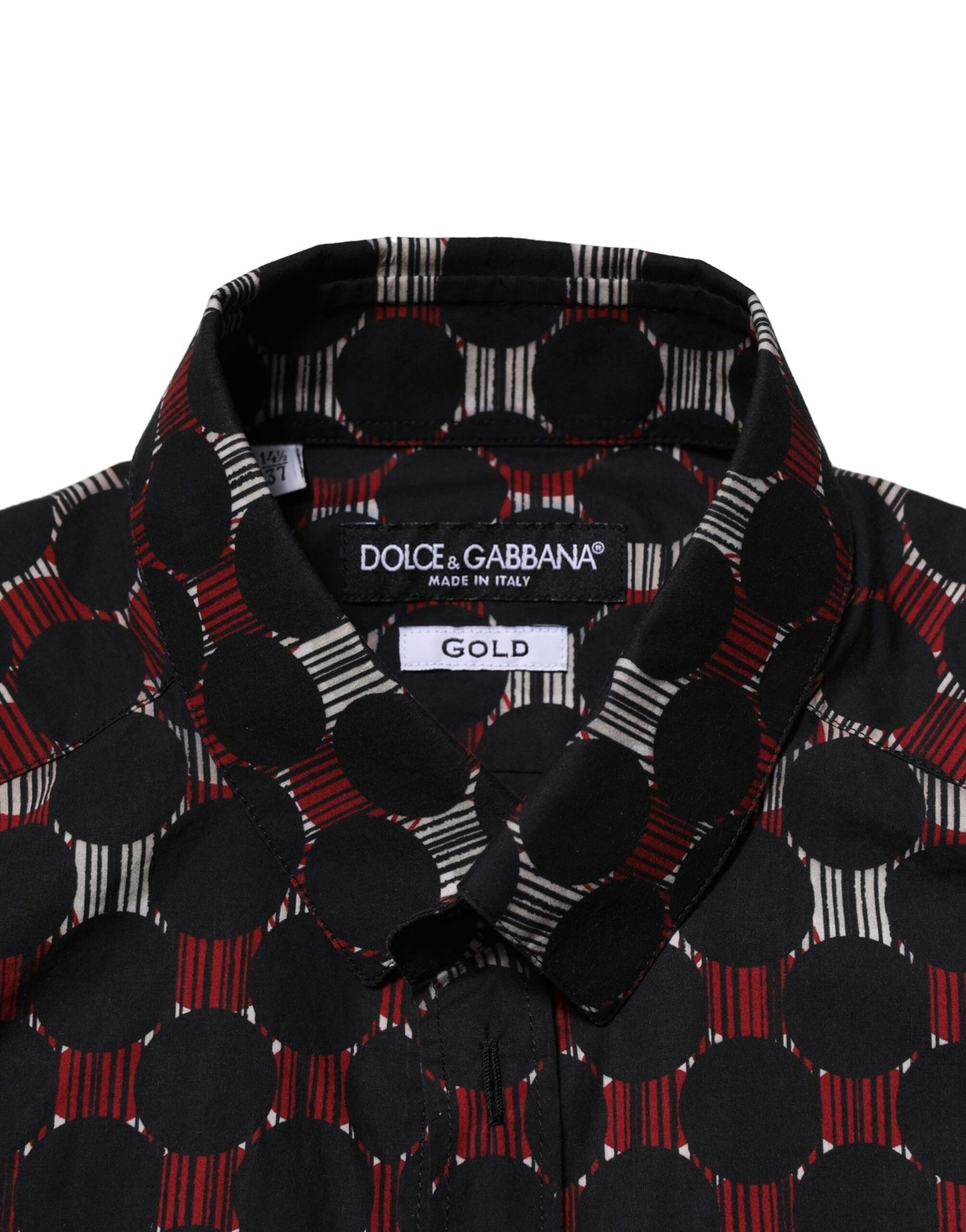 Dolce & Gabbana Multicolor Cotton GOLD Long Sleeves Shirt by Dolce & Gabbana
