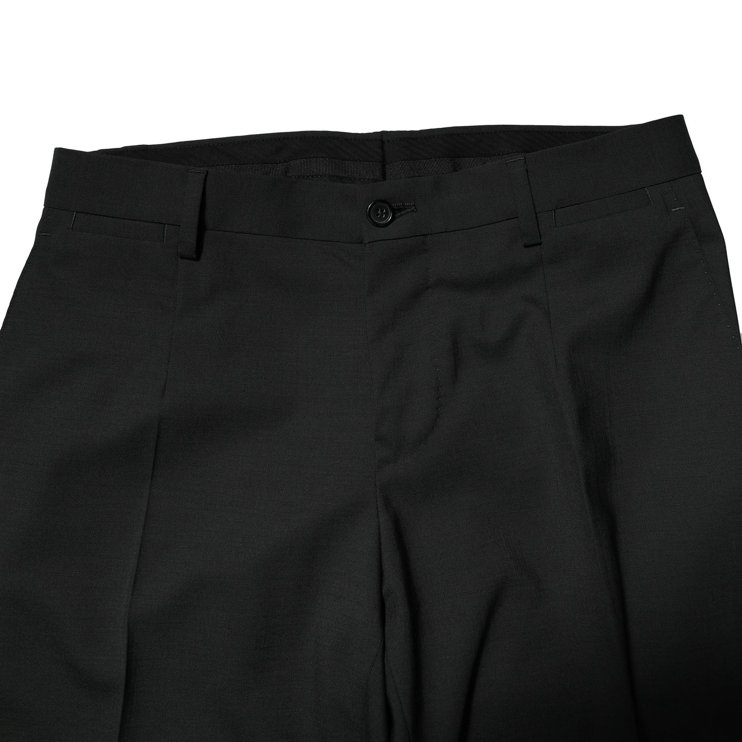 Costume 2 pièces simple boutonnage en laine noire Dolce & Gabbana