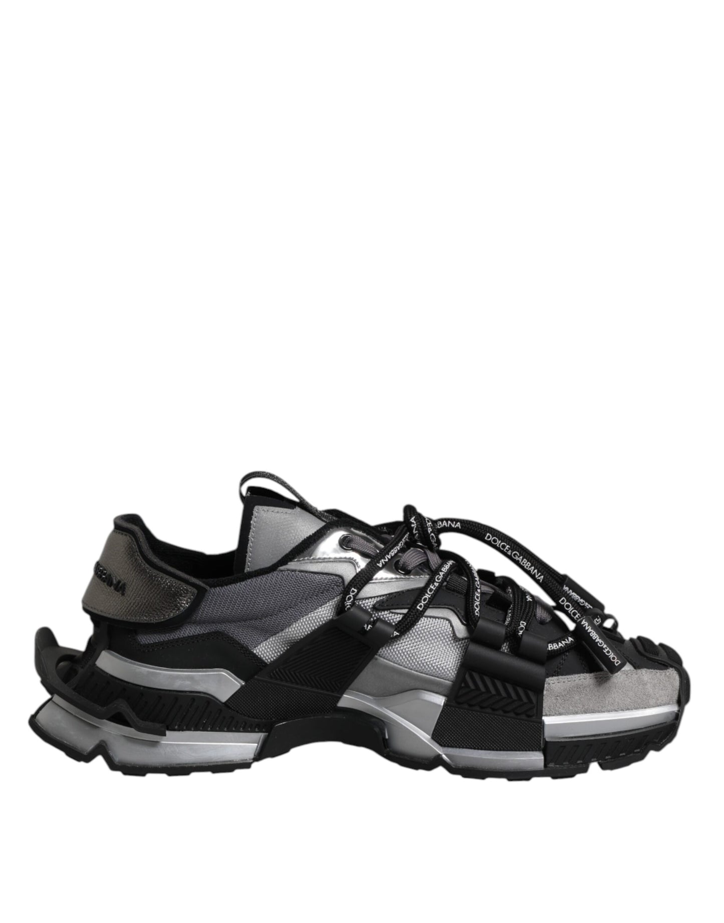 Dolce & Gabbana Multicolor Panelled Space Sneakers Shoes by Dolce & Gabbana