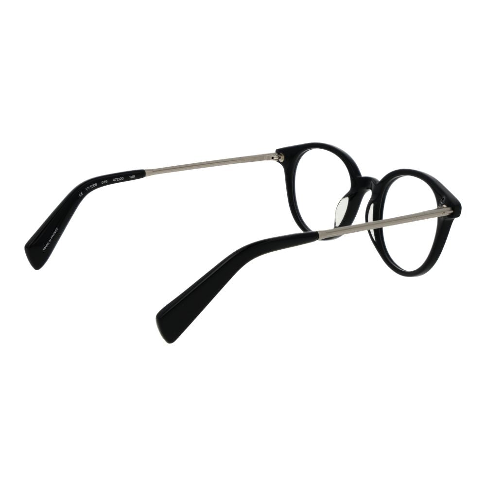 Montures optiques unisexes noires Yohji Yamamoto