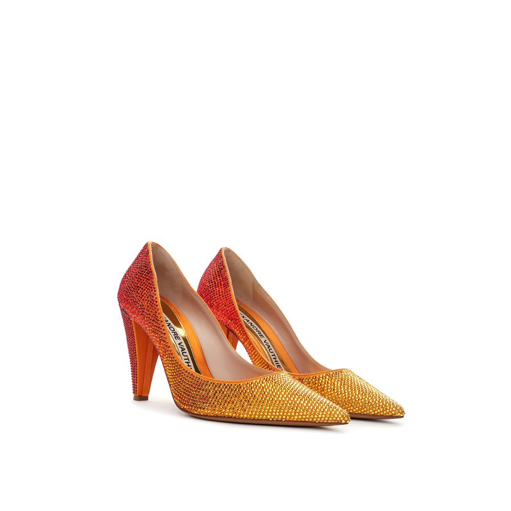Alexandre Vauthier Bicolor Leather And Satin Pump