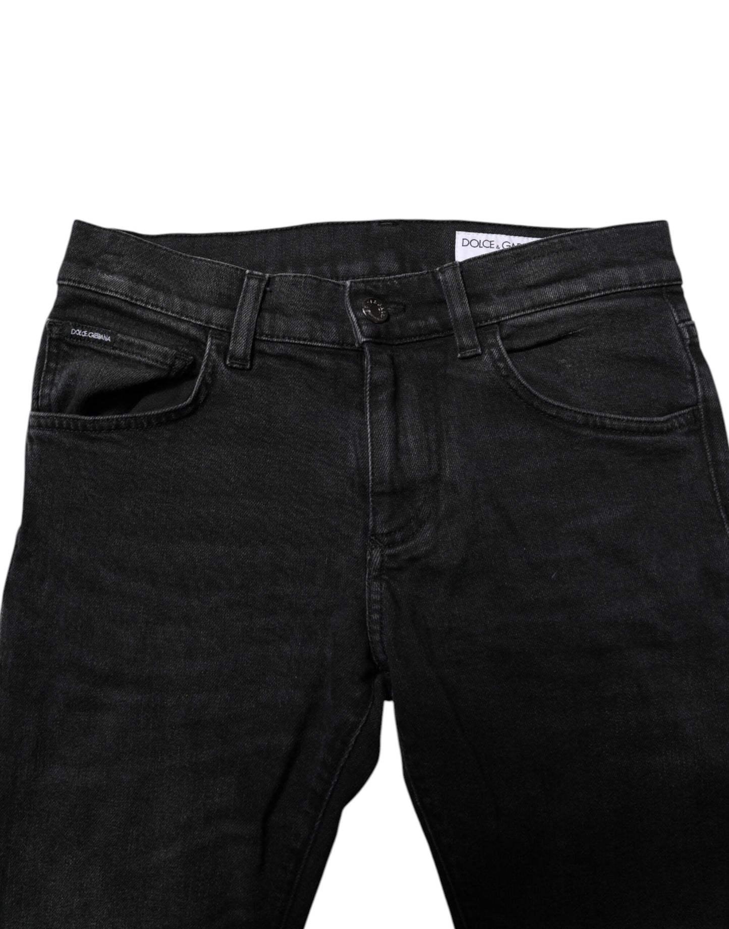 Jean skinny en coton noir Dolce & Gabbana pour homme