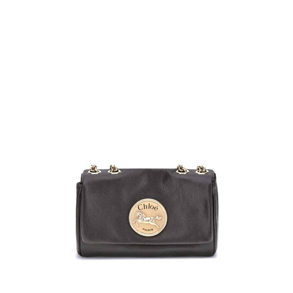 Chloé Heritage Shoulder Bag Soft Grained Leather Logo