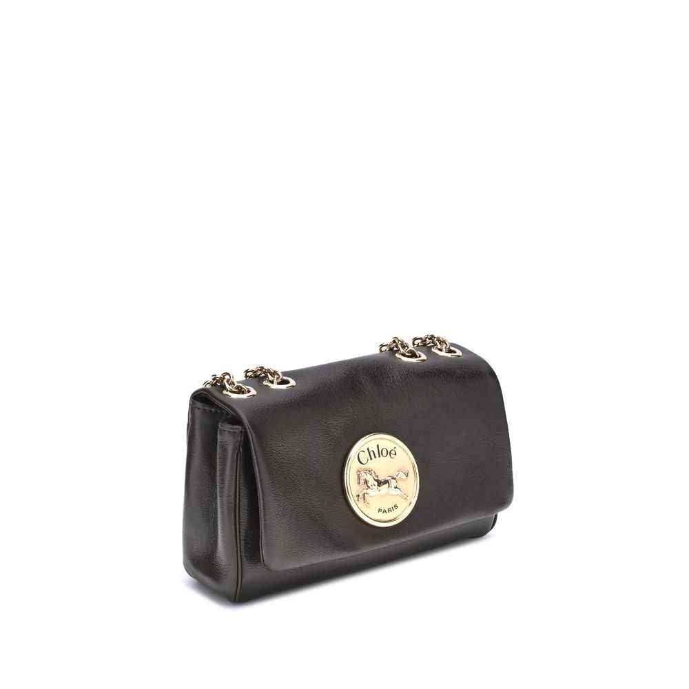 Chloé Heritage Shoulder Bag Soft Grained Leather Logo