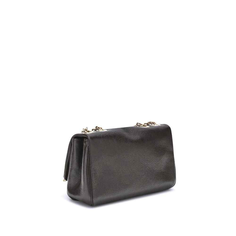 Chloé Heritage Shoulder Bag Soft Grained Leather Logo