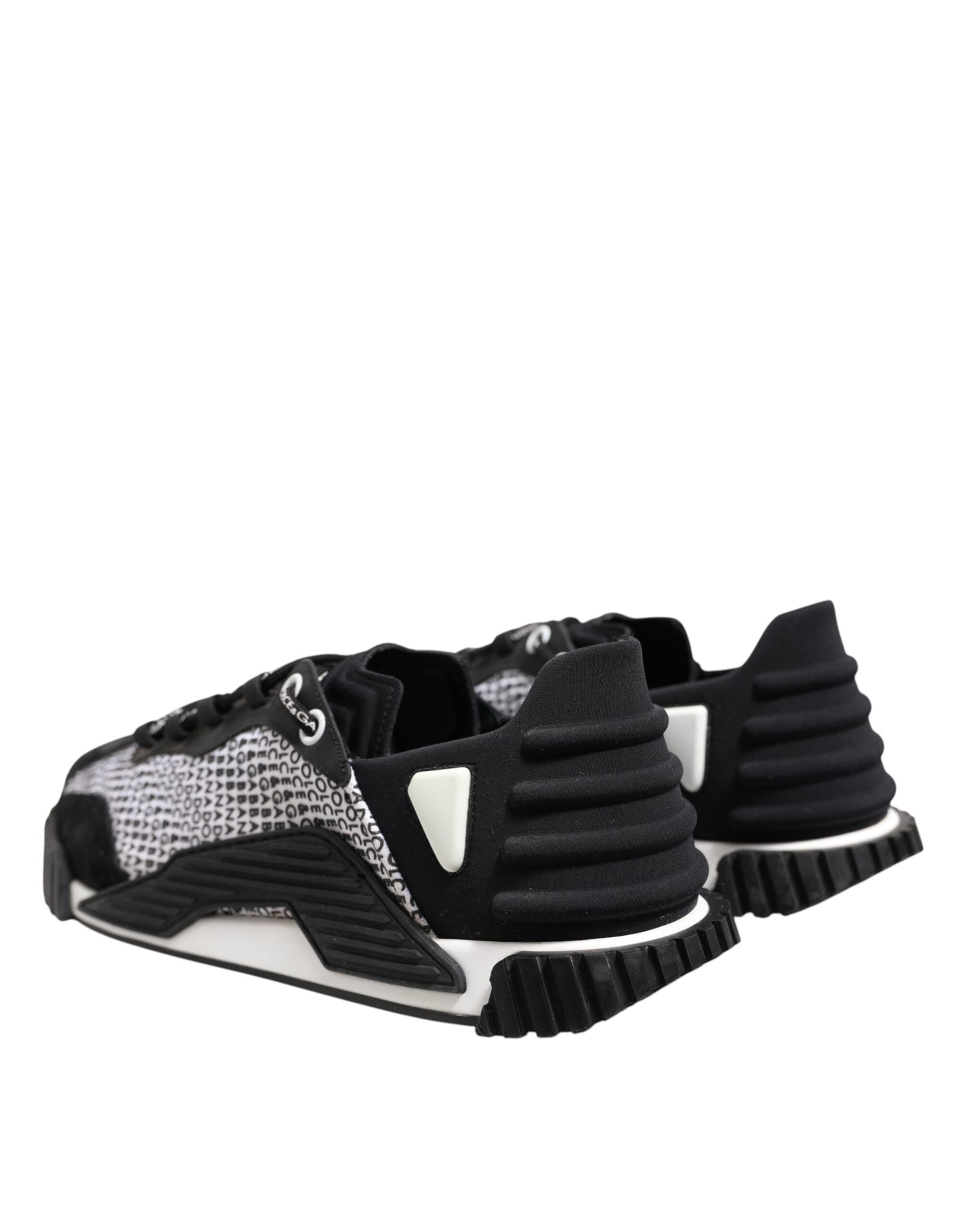 Dolce & Gabbana Black Logo Lace Up Low Top NS1 Sneakers Shoes by Dolce & Gabbana