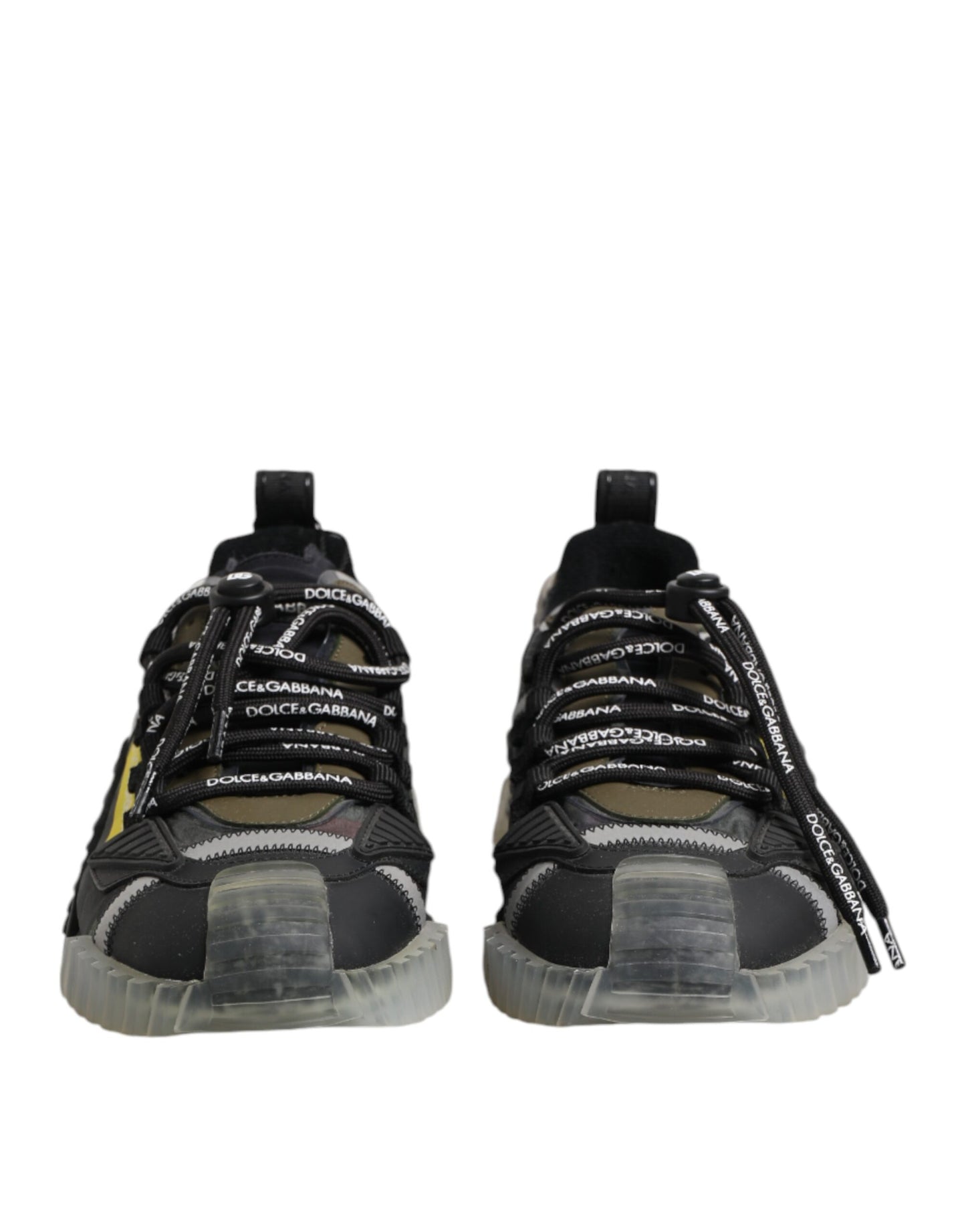 Dolce & Gabbana Black Lace Up Low Top NS1 Sneakers Shoes by Dolce & Gabbana