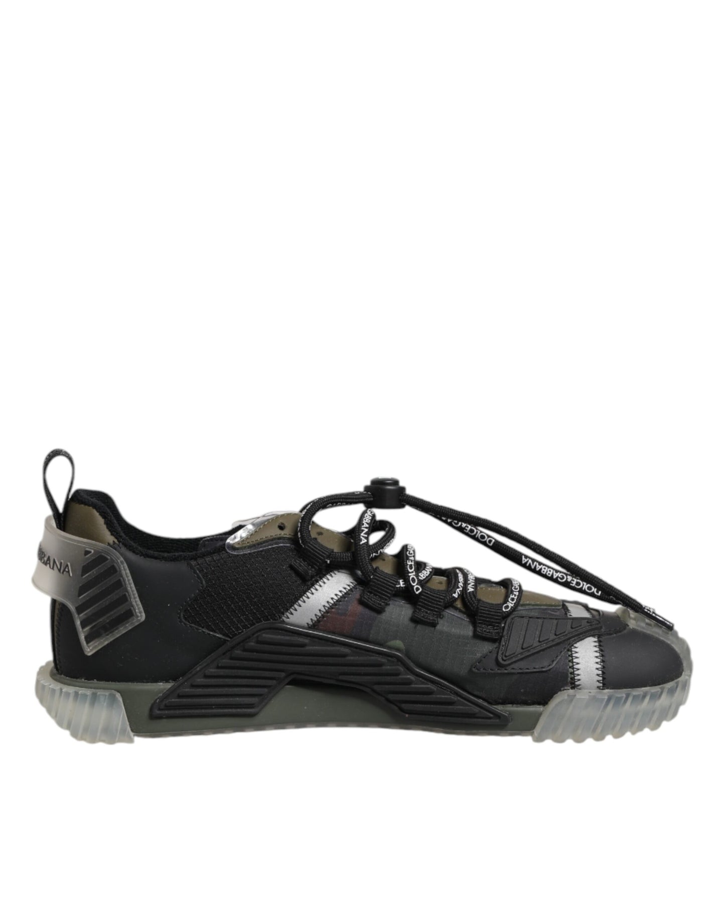 Dolce & Gabbana Black Lace Up Low Top NS1 Sneakers Shoes by Dolce & Gabbana