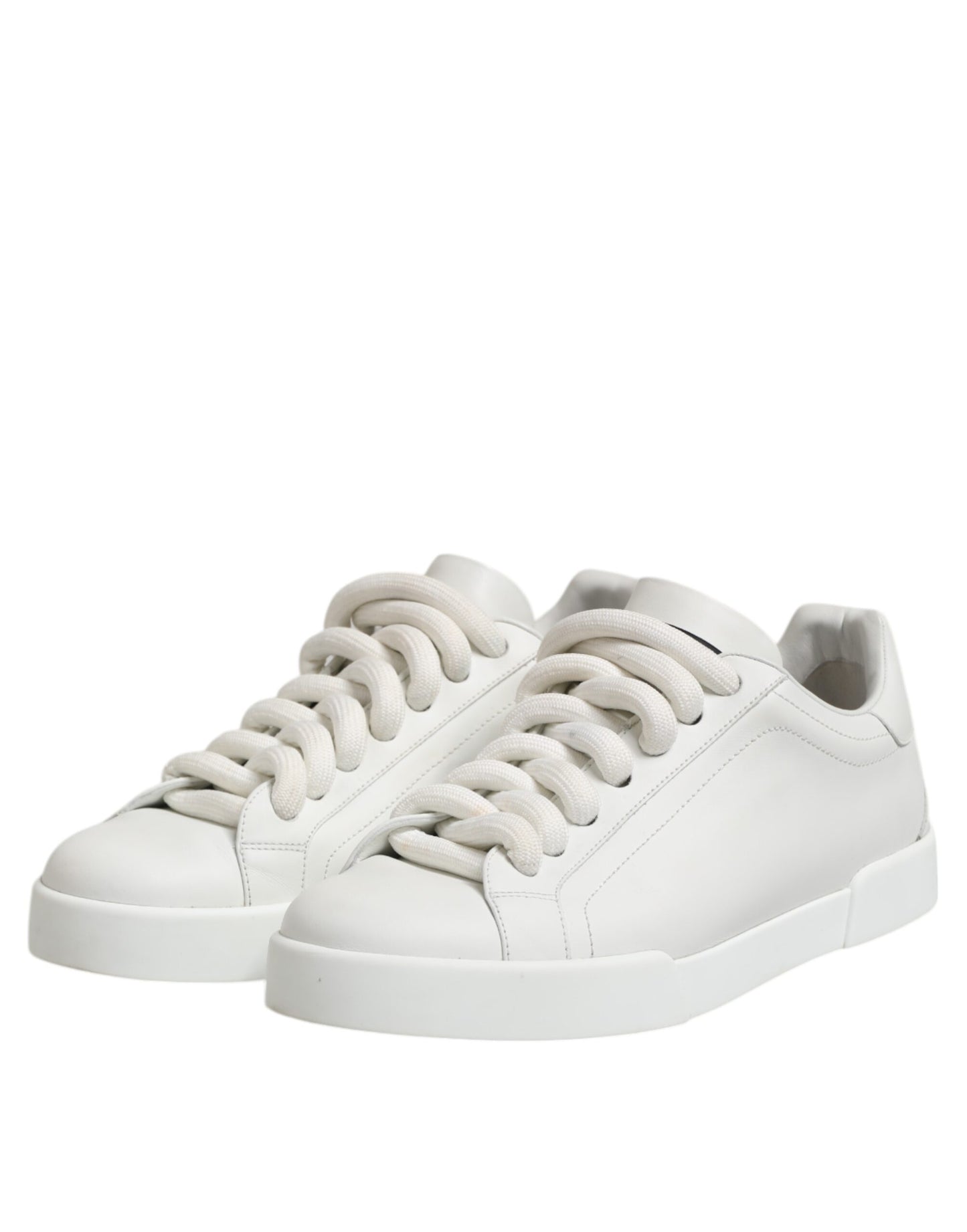 Dolce & Gabbana White Logo Lace Up Low Top Men Sneakers Shoes by Dolce & Gabbana