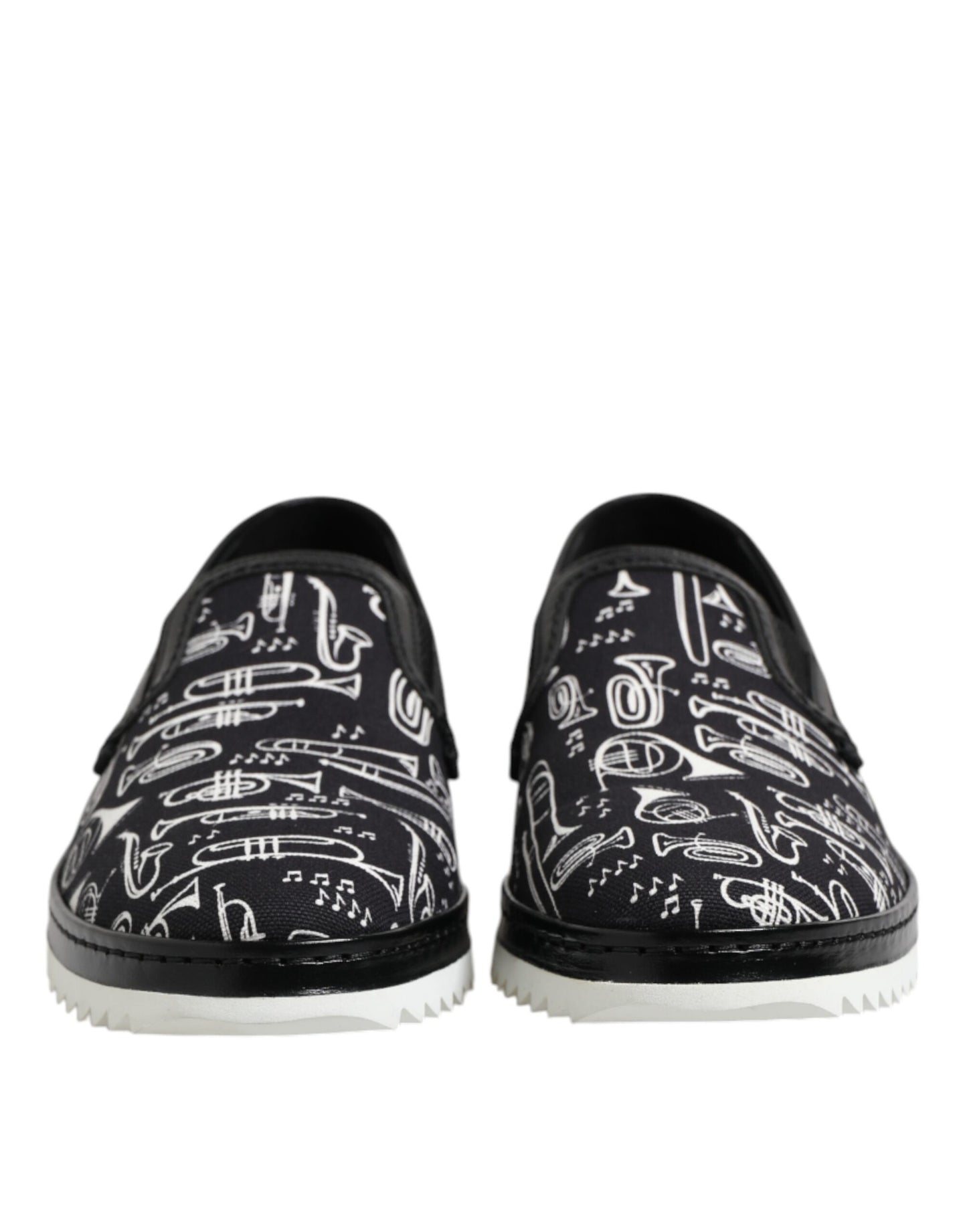 Mocassins imprimés noirs Dolce & Gabbana pour homme