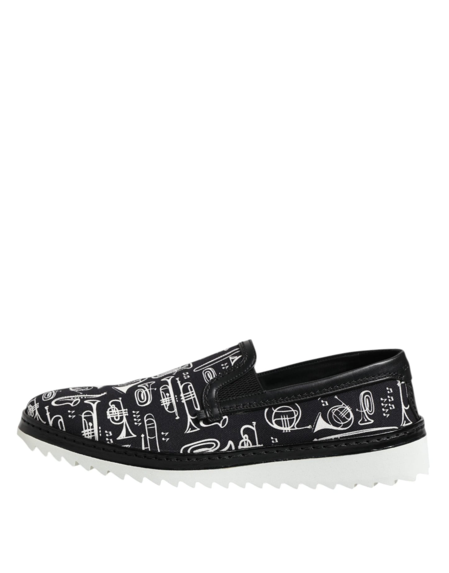 Mocassins imprimés noirs Dolce & Gabbana pour homme