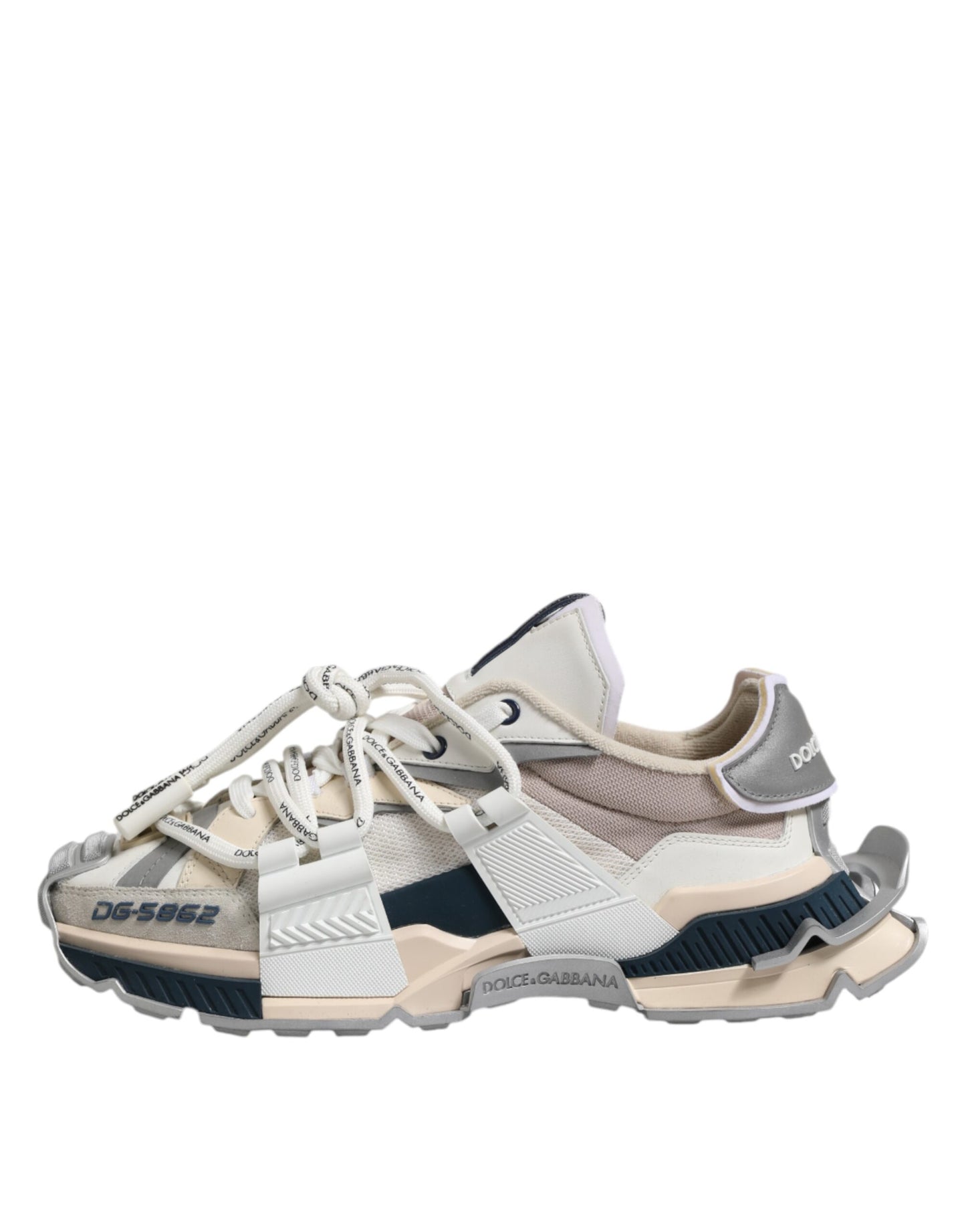 Dolce & Gabbana Multicolor Space Low Top Men Sneakers Shoes by Dolce & Gabbana
