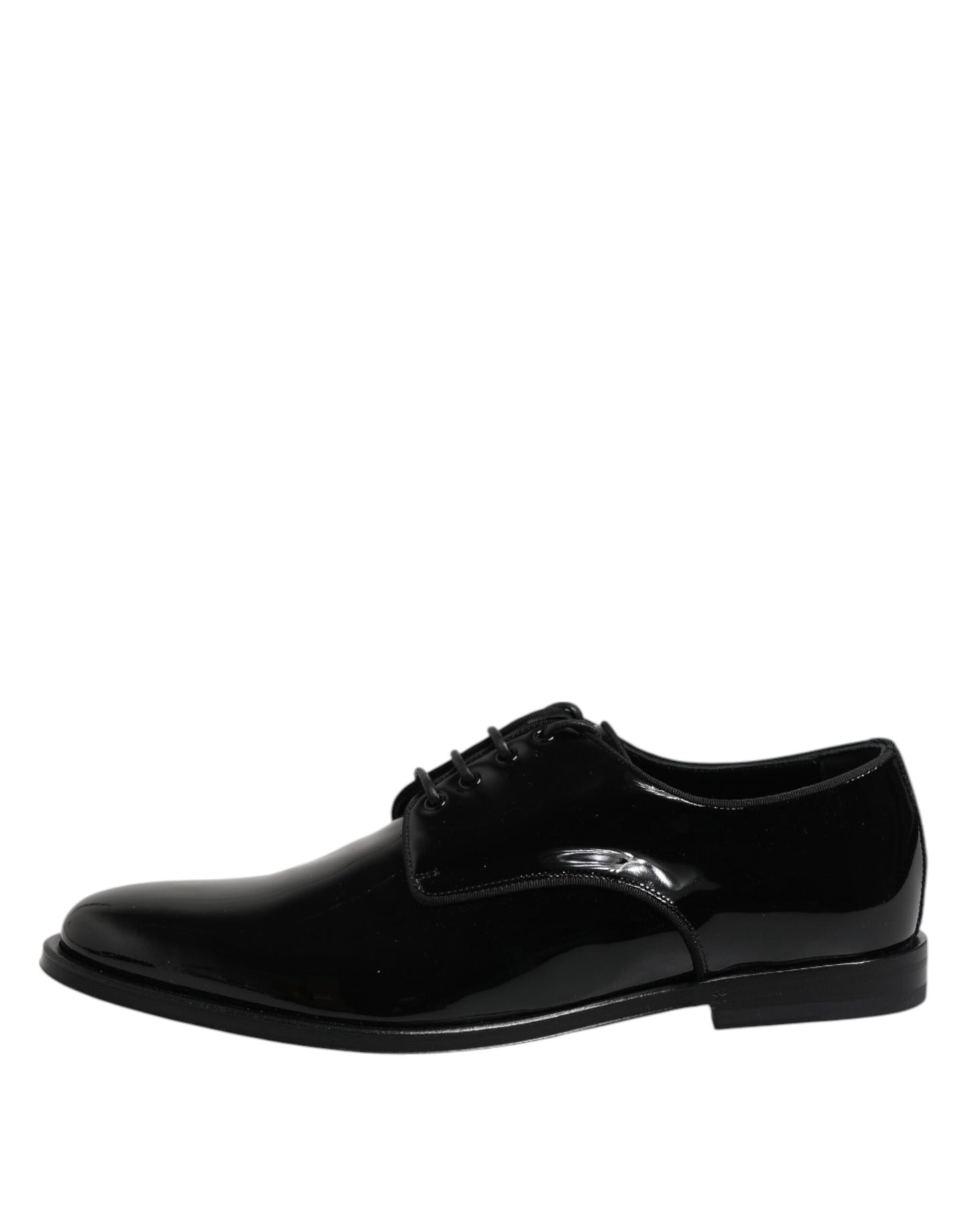 Chaussures habillées derby en cuir verni noir Dolce & Gabbana