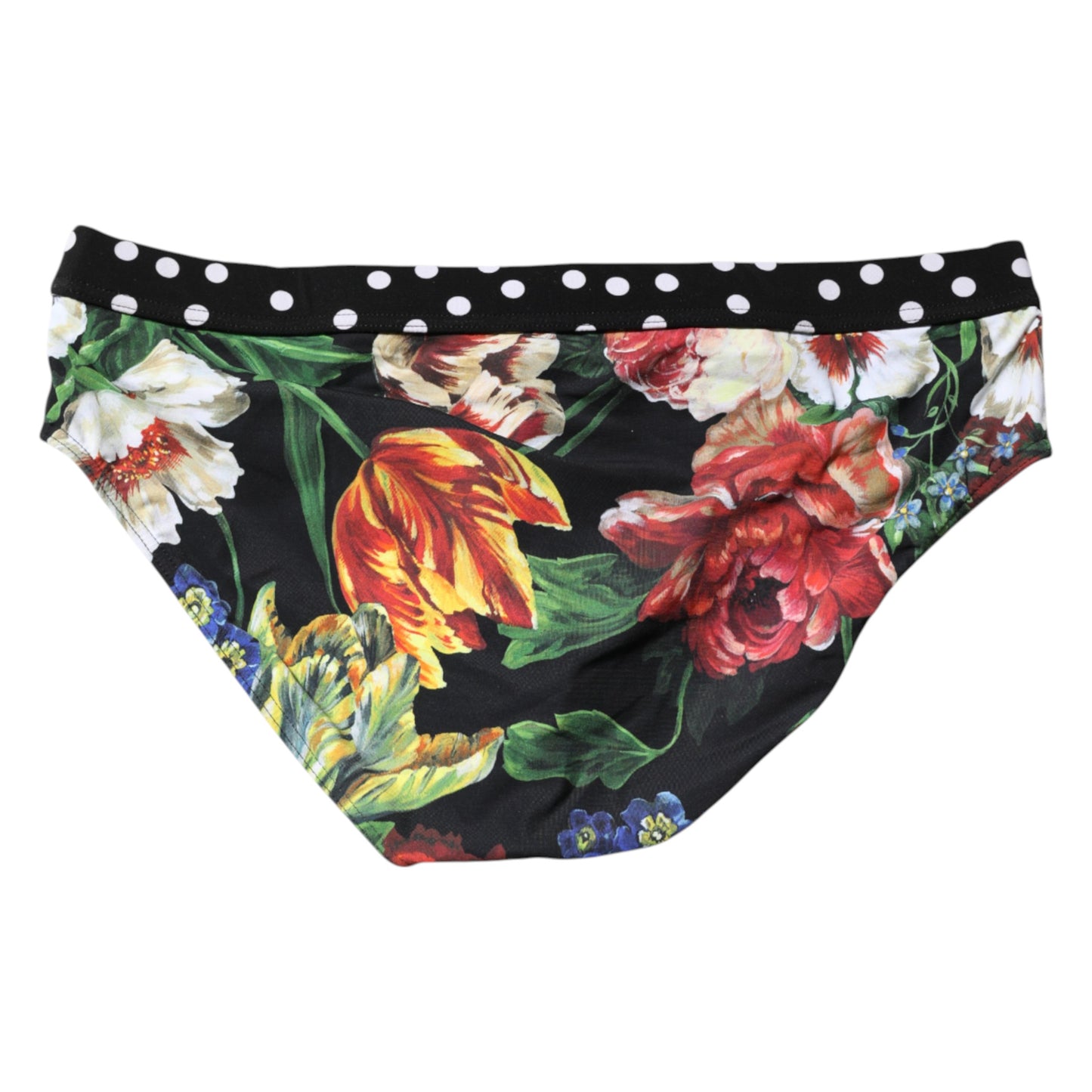 Maillot de bain Dolce & Gabbana noir à logo floral pour homme