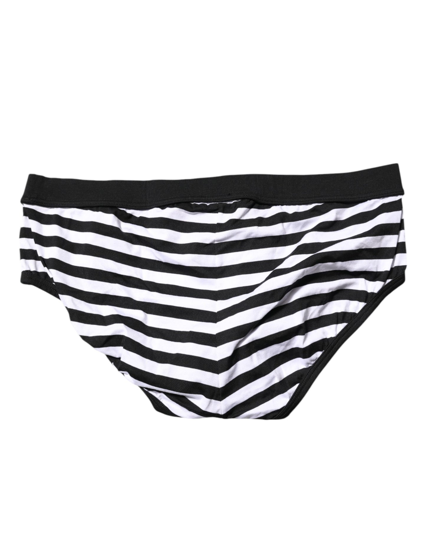 Slip classique Dolce & Gabbana à rayures noires et blanches pour homme