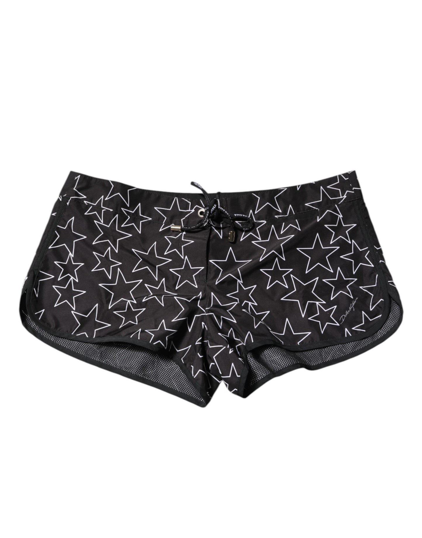 Maillot de bain short de plage imprimé étoiles noires Dolce & Gabbana