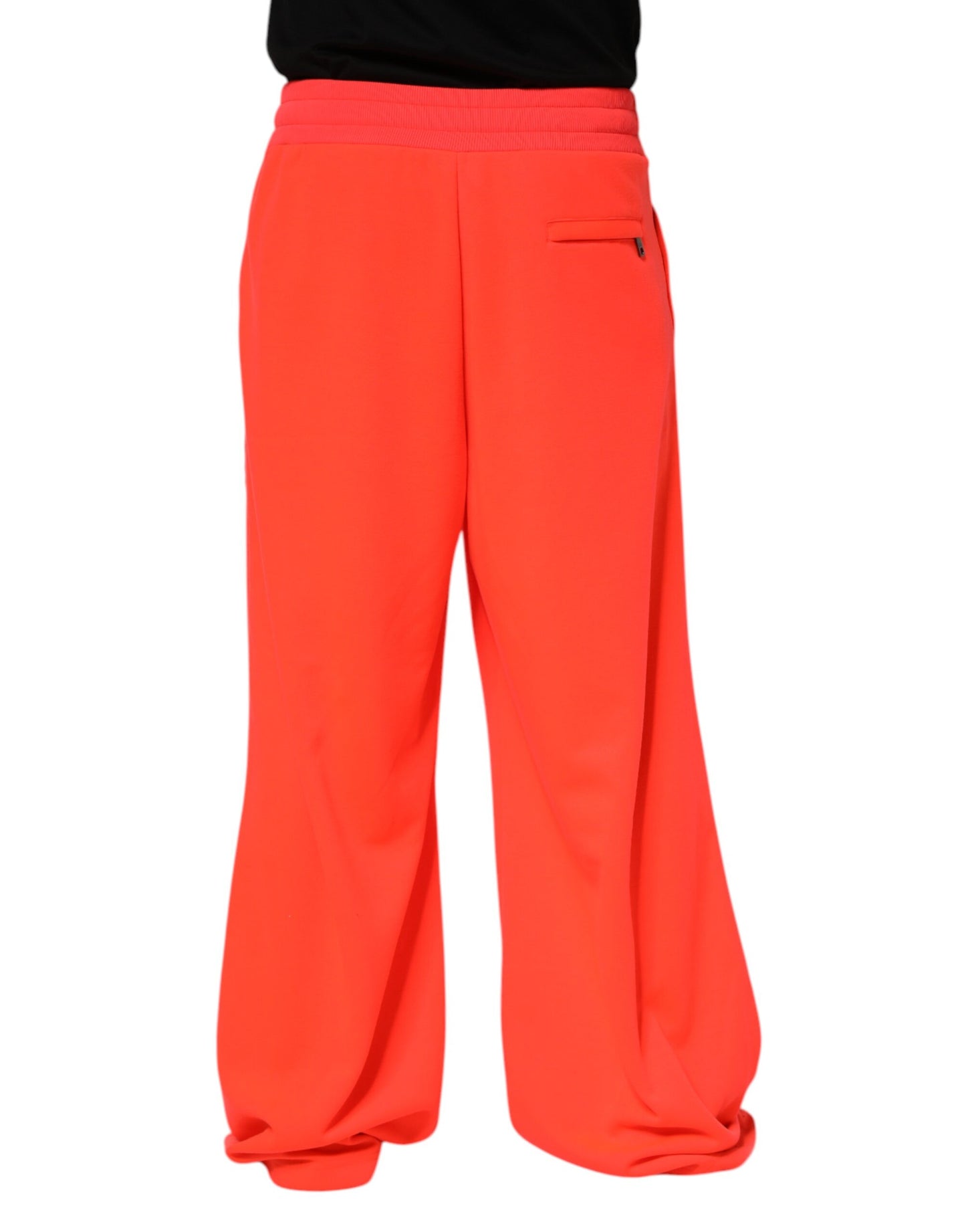Pantalon de jogging en polyester orange Dolce & Gabbana pour homme