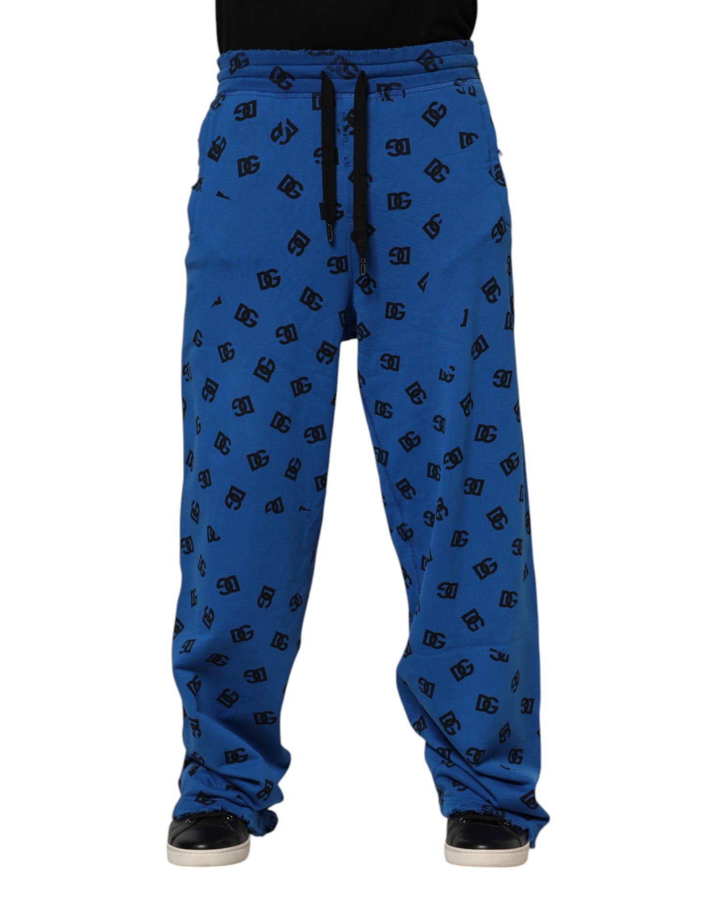 Pantalon de jogging Dolce & Gabbana à imprimé logo bleu pour homme