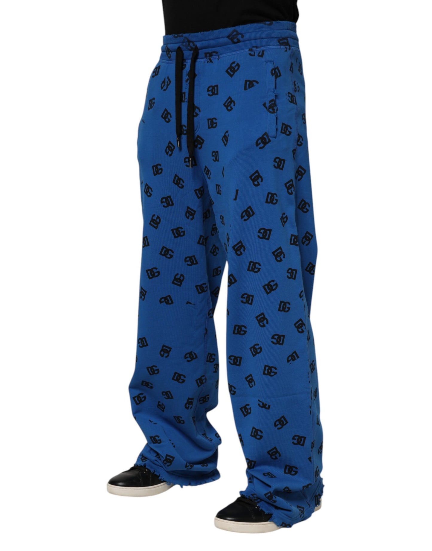 Pantalon de jogging Dolce & Gabbana à imprimé logo bleu pour homme
