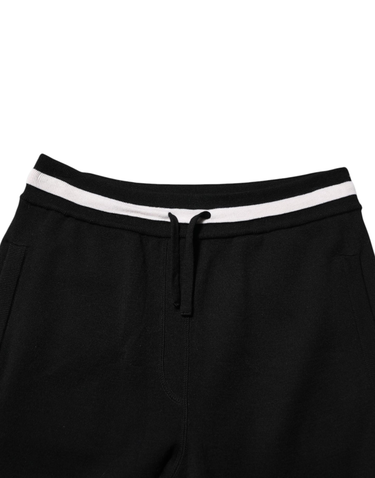 Pantalon de jogging en coton noir Dolce & Gabbana pour homme