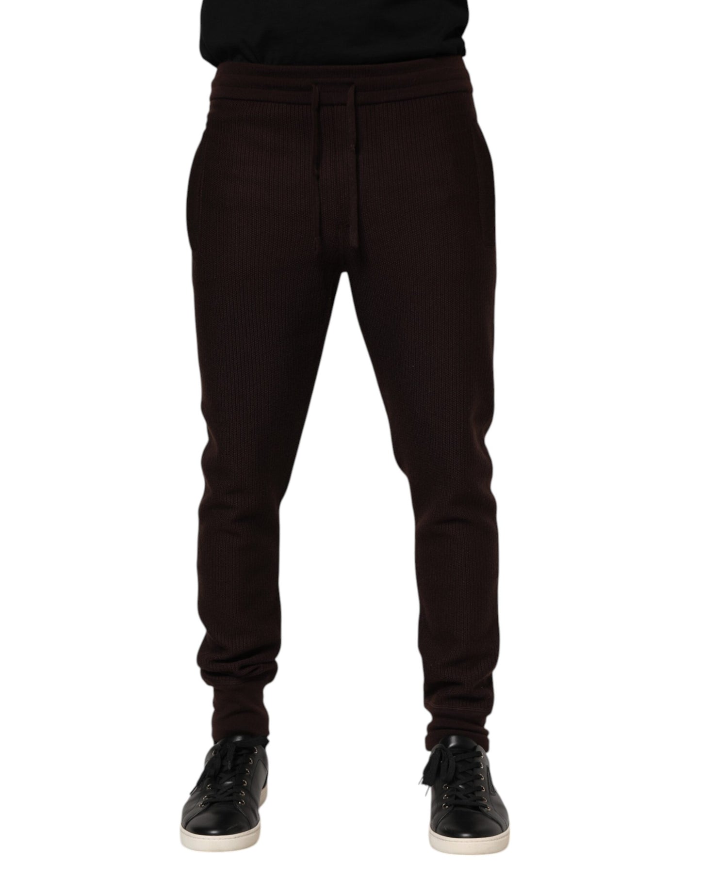Pantalon de jogging en cachemire marron Dolce & Gabbana pour homme
