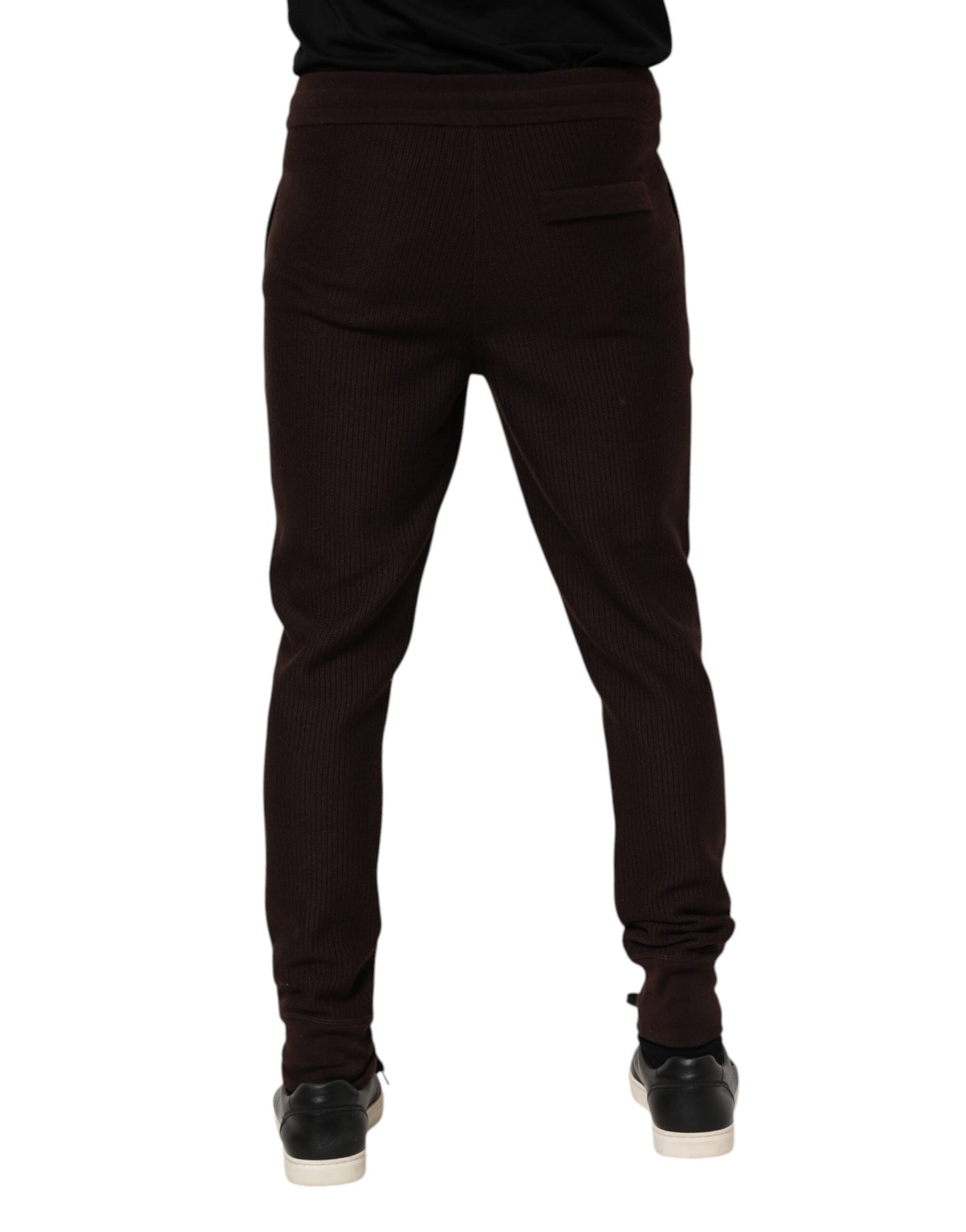 Pantalon de jogging en cachemire marron Dolce & Gabbana pour homme