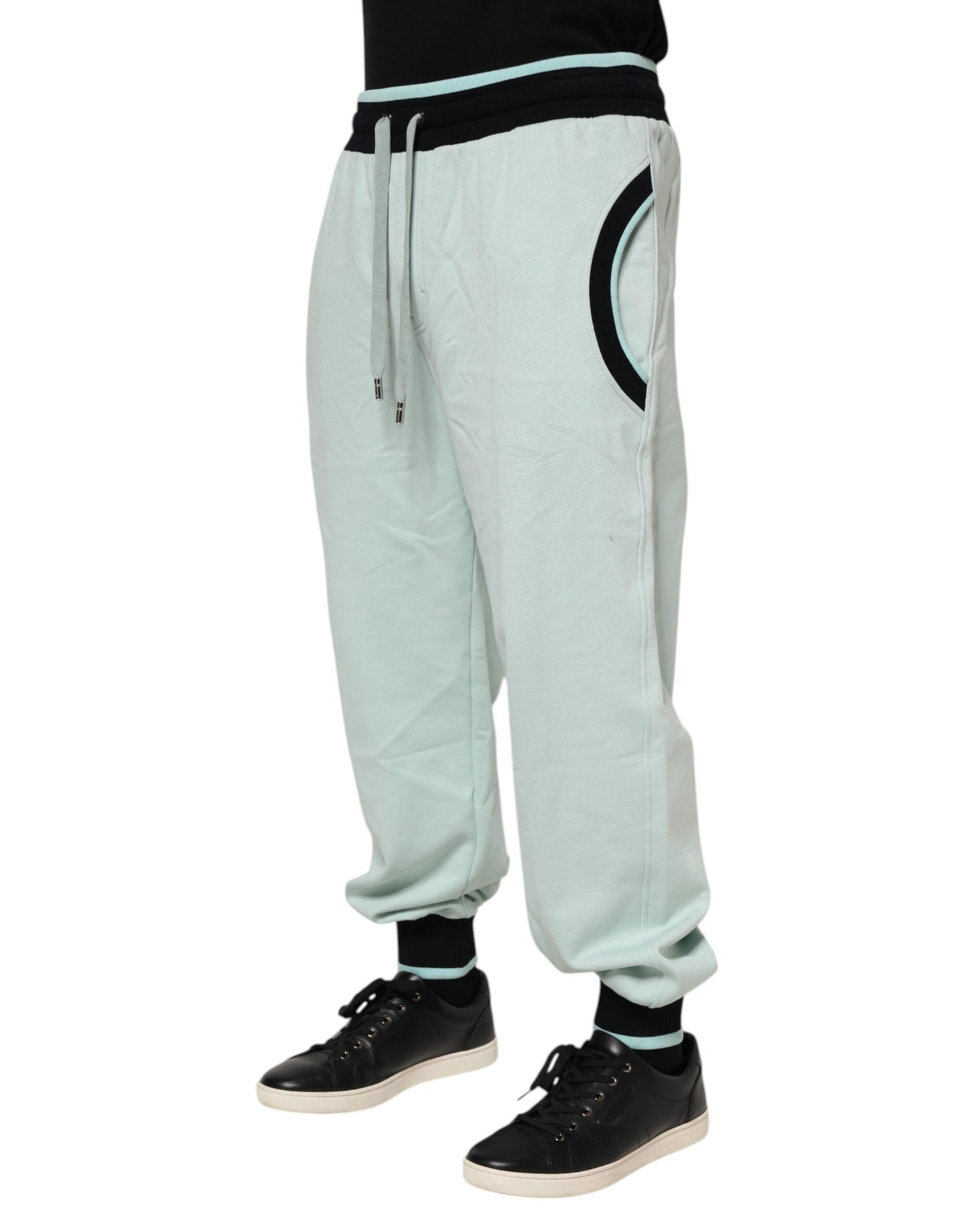 Pantalon de jogging en coton vert clair Dolce & Gabbana pour homme