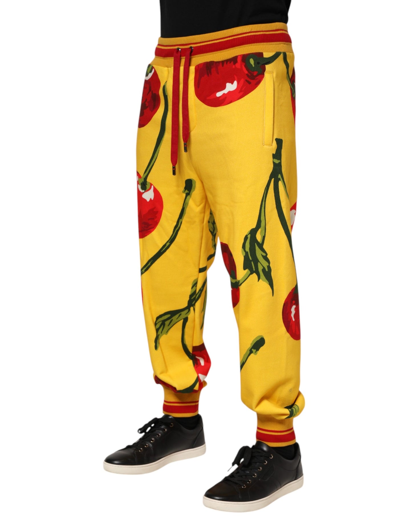 Pantalon de jogging Dolce & Gabbana à imprimé cerises jaunes