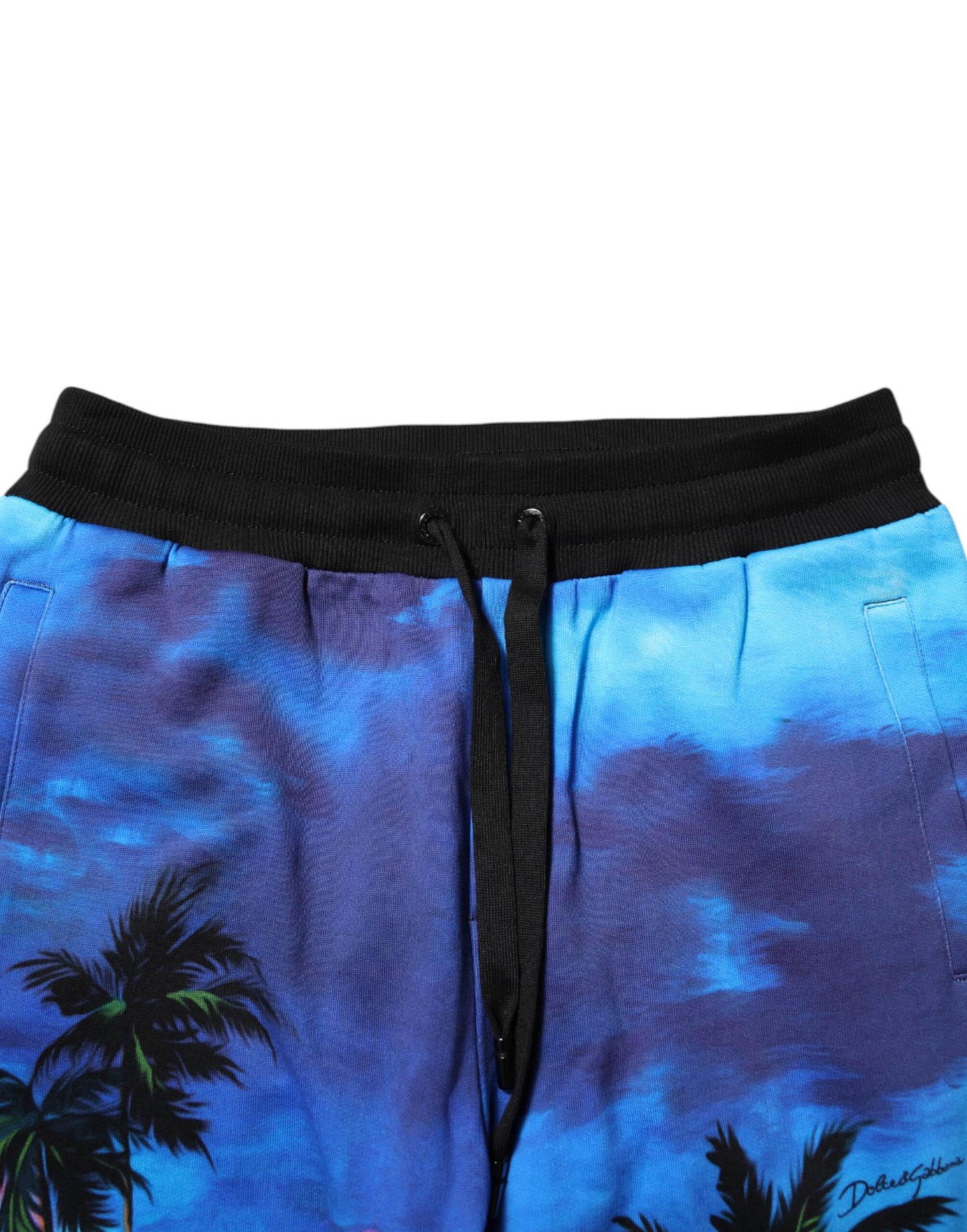 Pantalon de jogging à imprimé hawaïen bleu Dolce & Gabbana