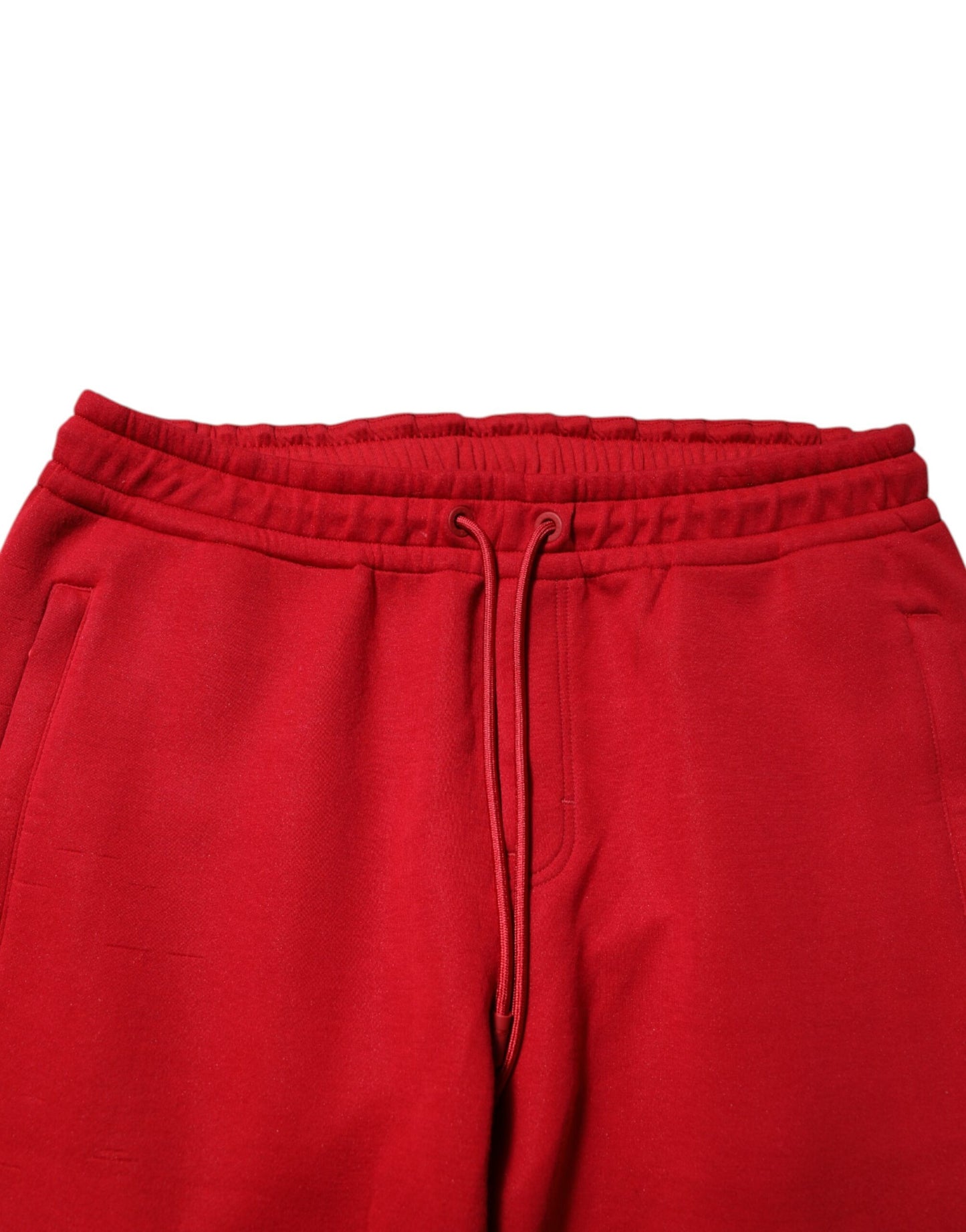 Pantalon de jogging en coton rouge avec logo Dolce & Gabbana pour homme