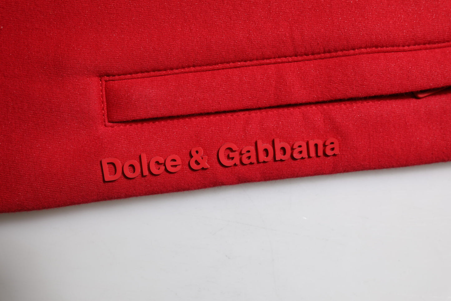 Pantalon de jogging en coton rouge avec logo Dolce & Gabbana pour homme