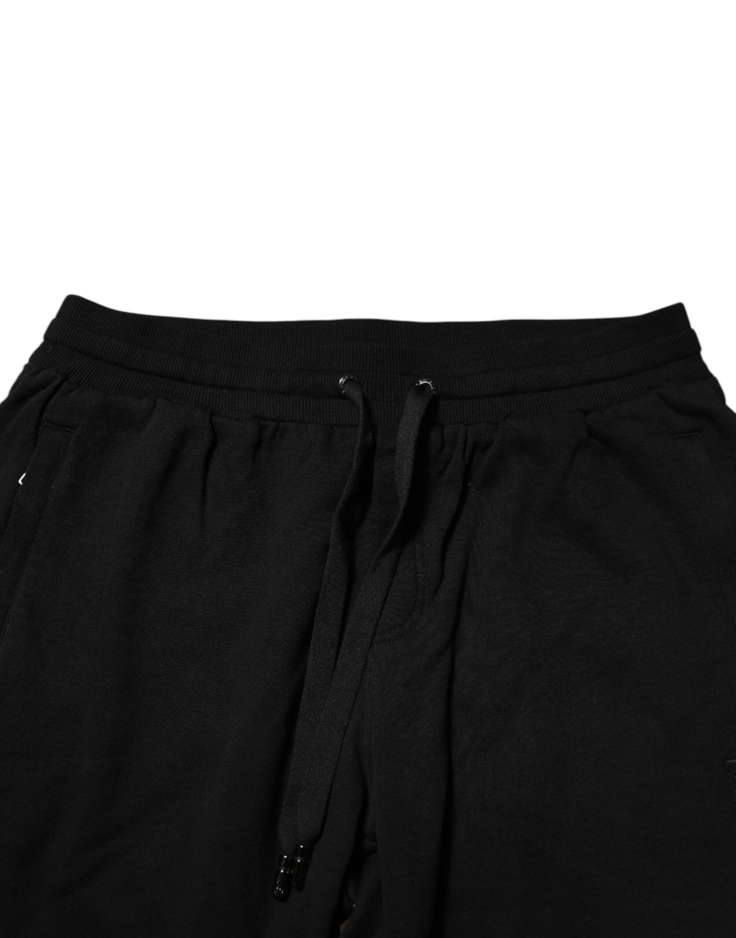 Pantalon de jogging Dolce & Gabbana en coton noir avec bande logo pour homme