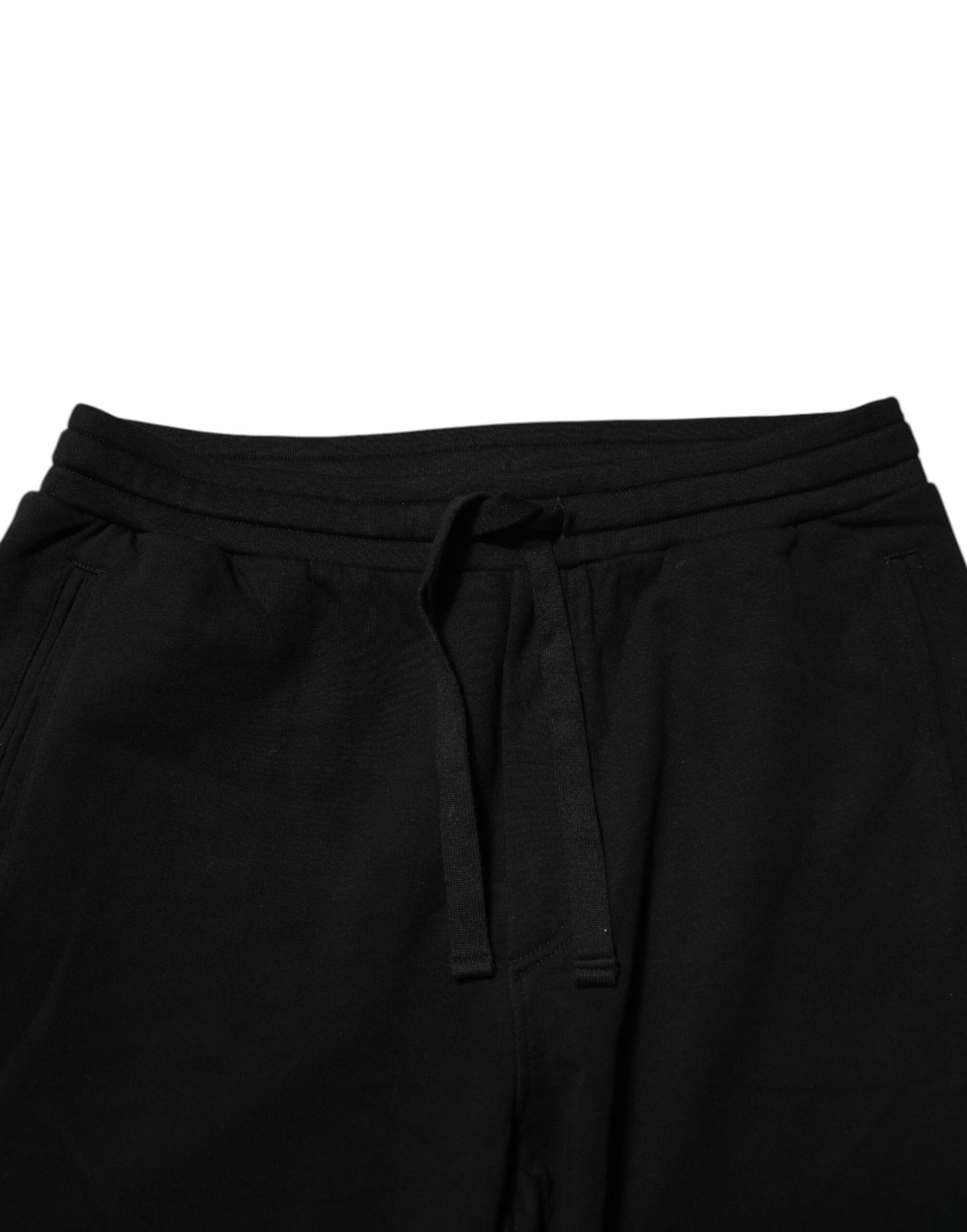Pantalon de jogging en coton noir Dolce & Gabbana