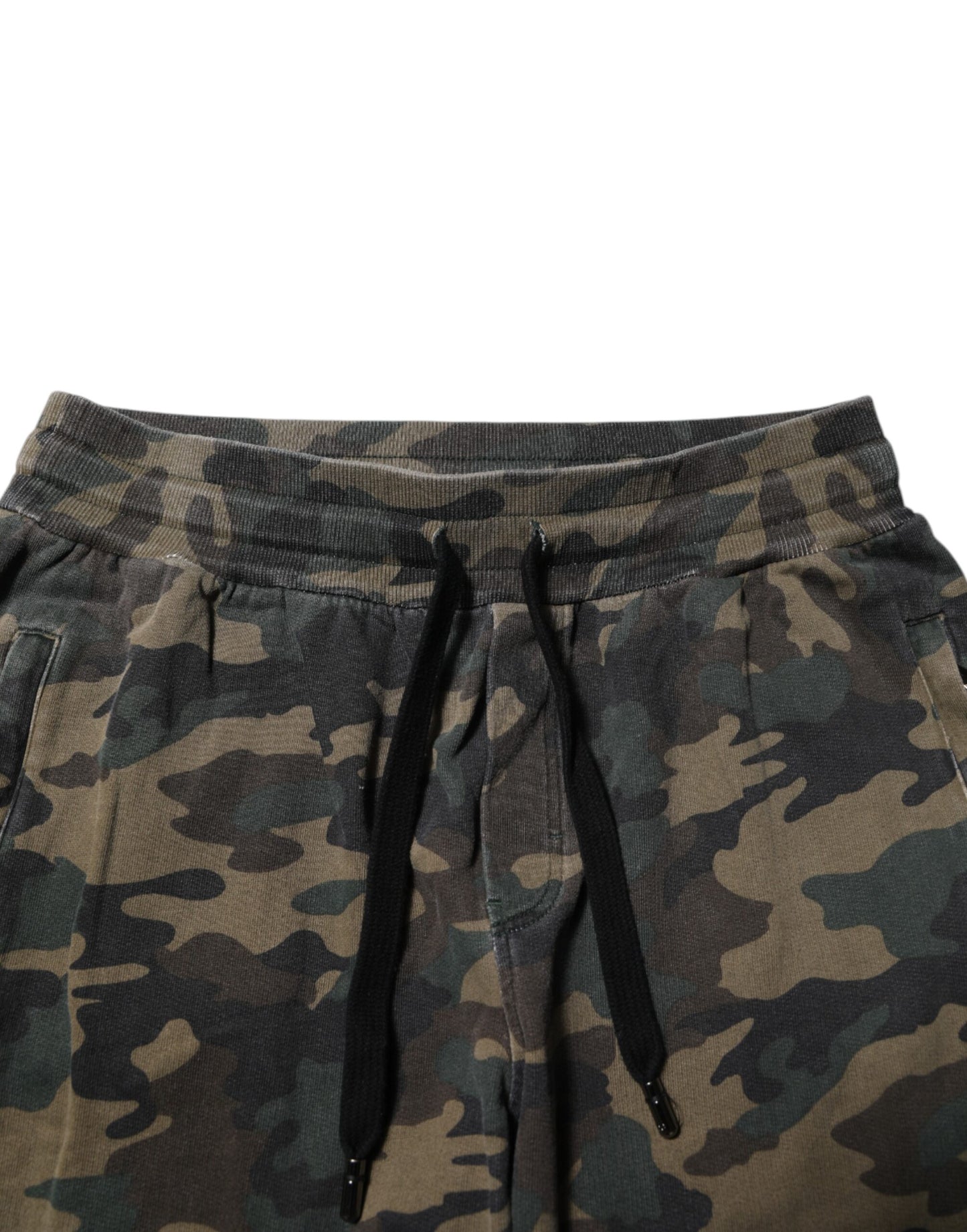 Pantalon de jogging camouflage marron en coton pour homme Dolce & Gabbana
