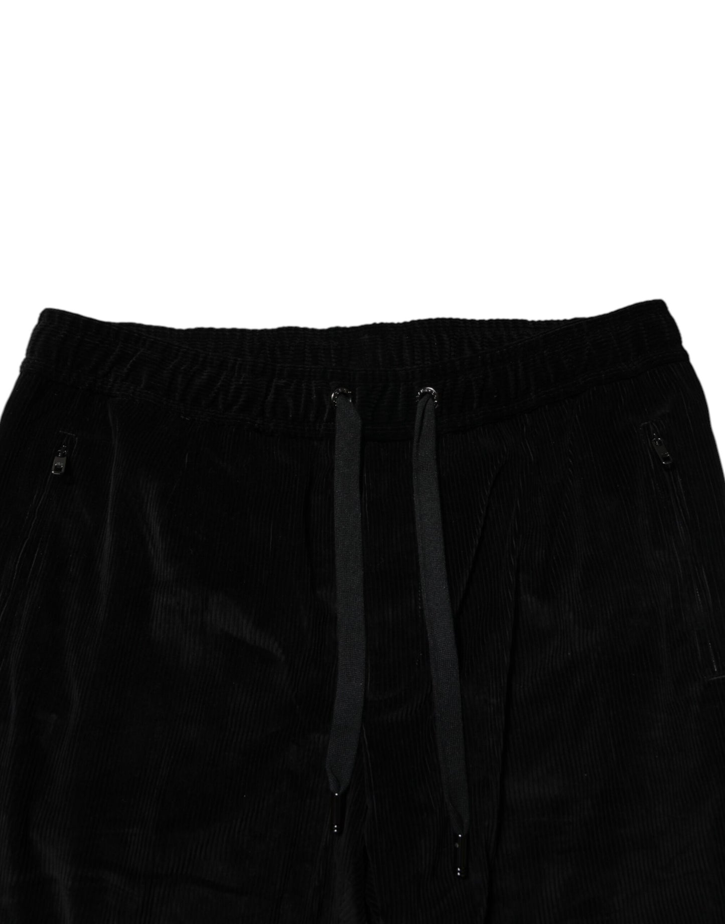 Pantalon de jogging en coton noir Dolce & Gabbana pour homme