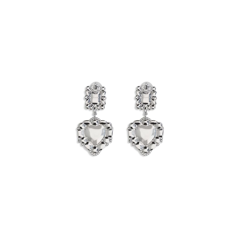 Boucles d'oreilles Autoportrait avec pendentif en forme de cœur
