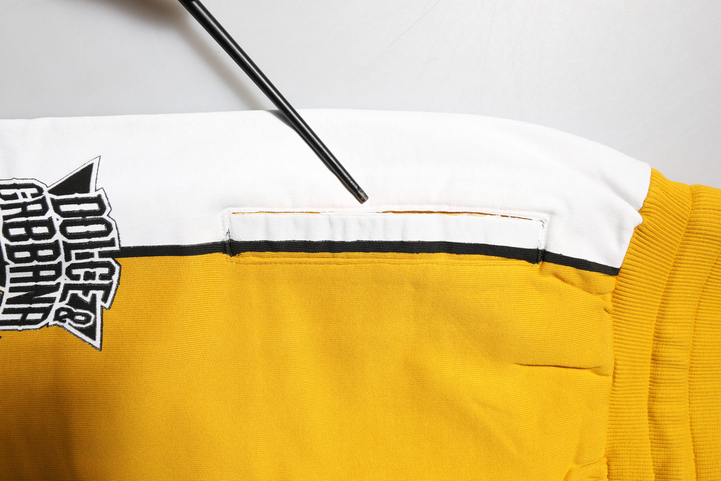 Pantalon de jogging à cordon de serrage en coton jaune Dolce & Gabbana