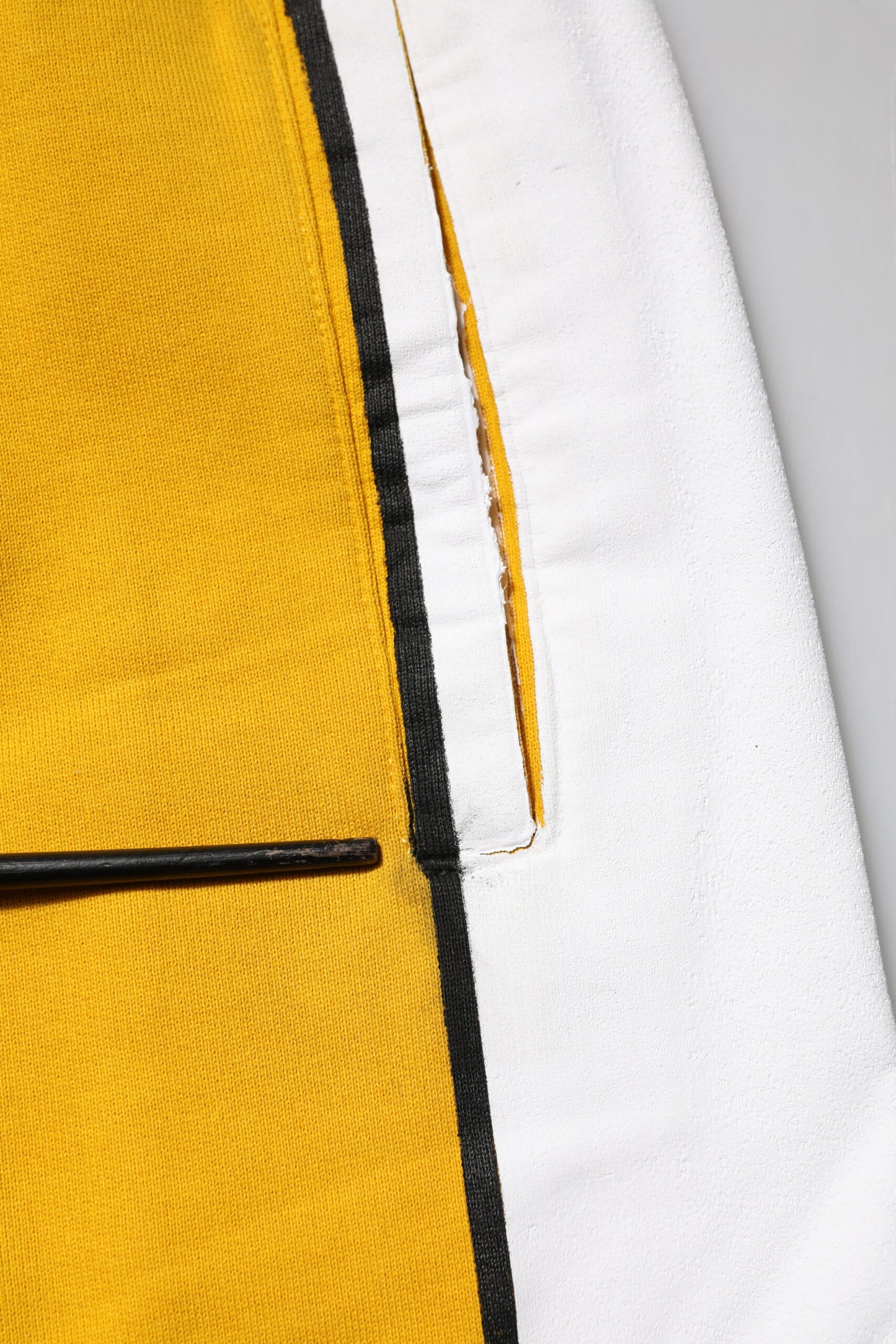 Pantalon de jogging à cordon de serrage en coton jaune Dolce & Gabbana