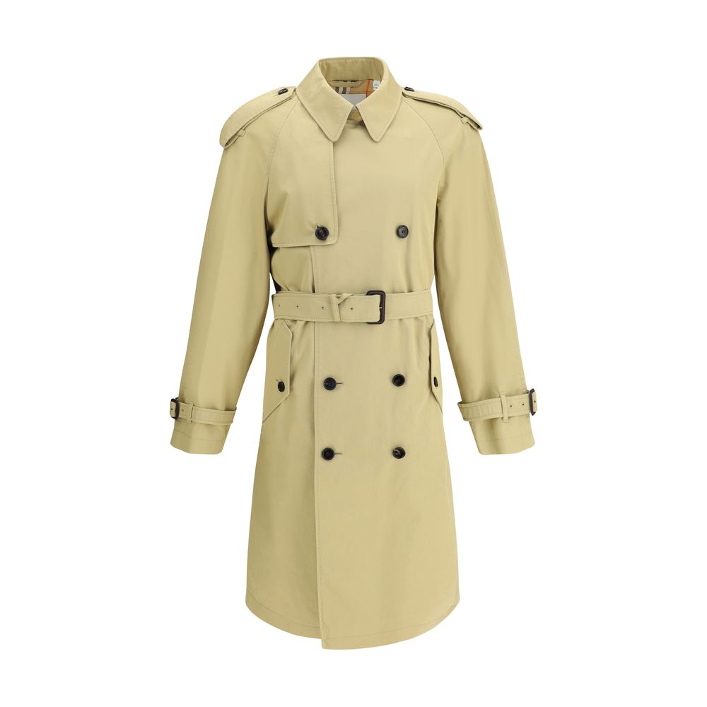 Trench-coat Burberry en gabardine de coton de taille moyenne