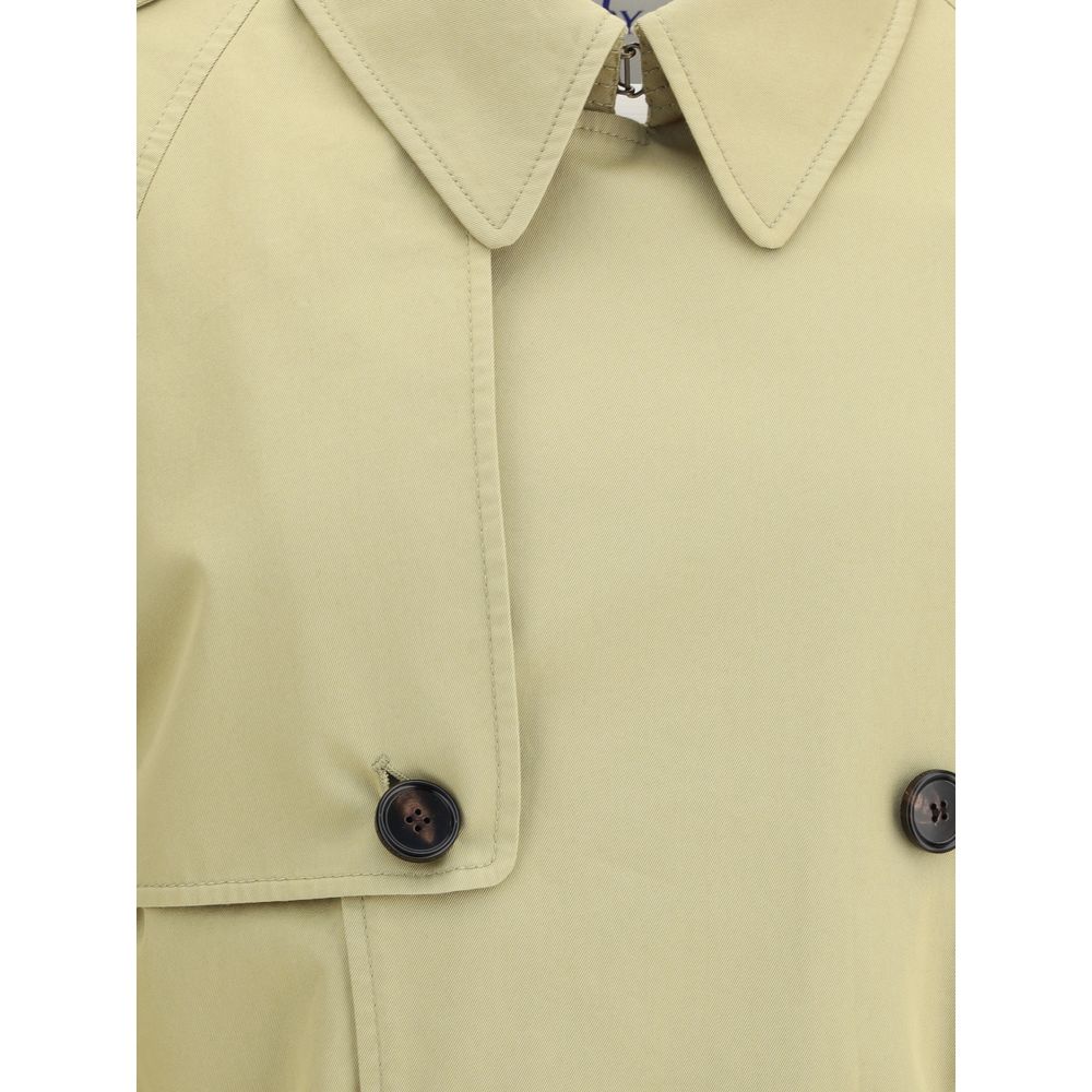 Trench-coat Burberry en gabardine de coton de taille moyenne