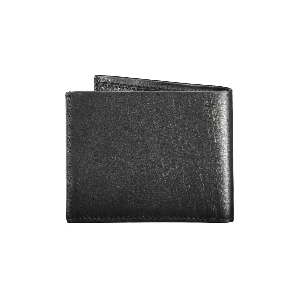 Portefeuille en cuir noir Calvin Klein