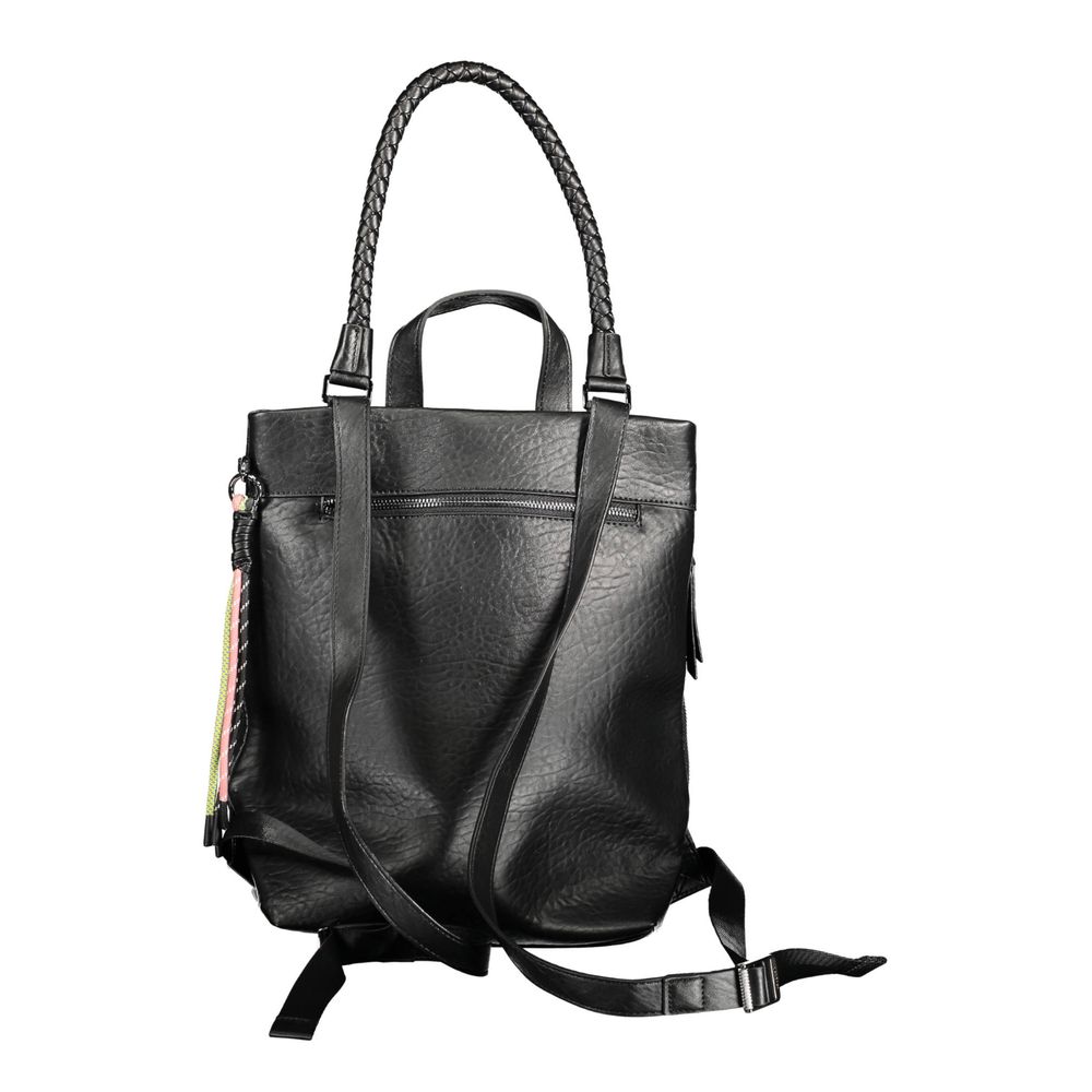 Sac à dos en polyéthylène noir Desigual