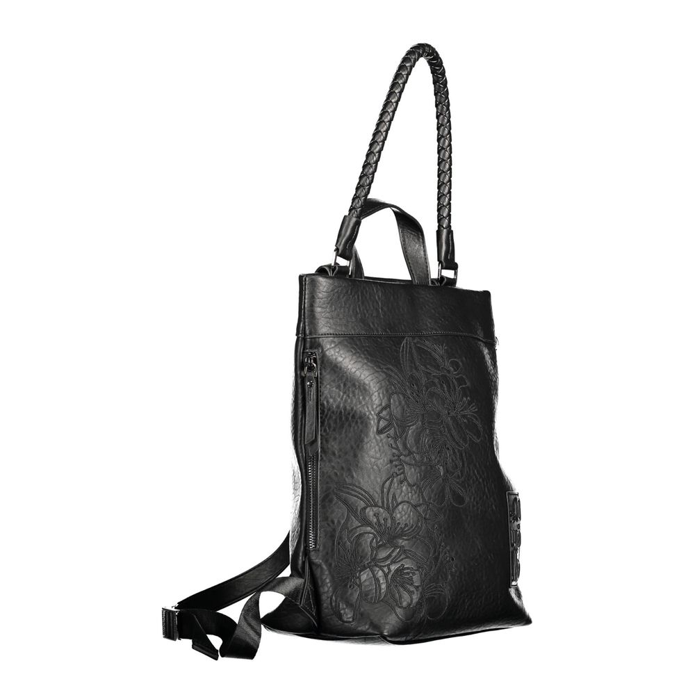 Sac à dos en polyéthylène noir Desigual